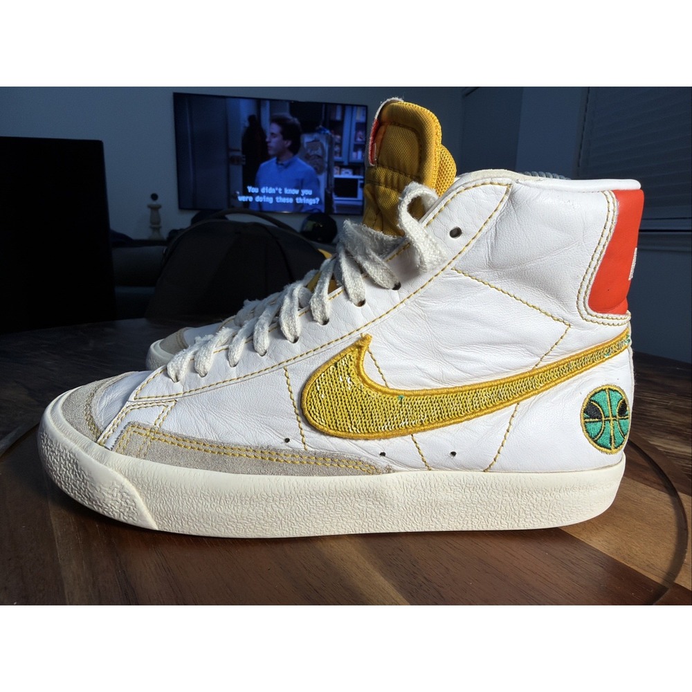 Nike Kids Blazer Mid 77 DD9528-100 Multicolor Lace-Up Sneaker Shoes Size 4.5Y